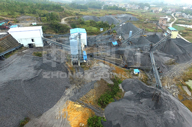 玄武巖破碎生產(chǎn)線