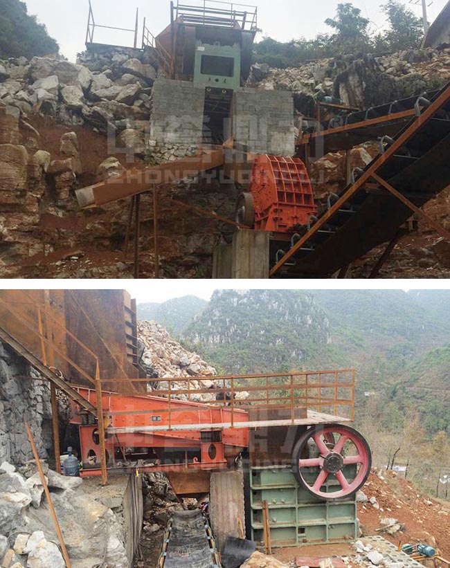 廣西河池時產160噸石場生產線 廣西河池時產160噸石場生產線