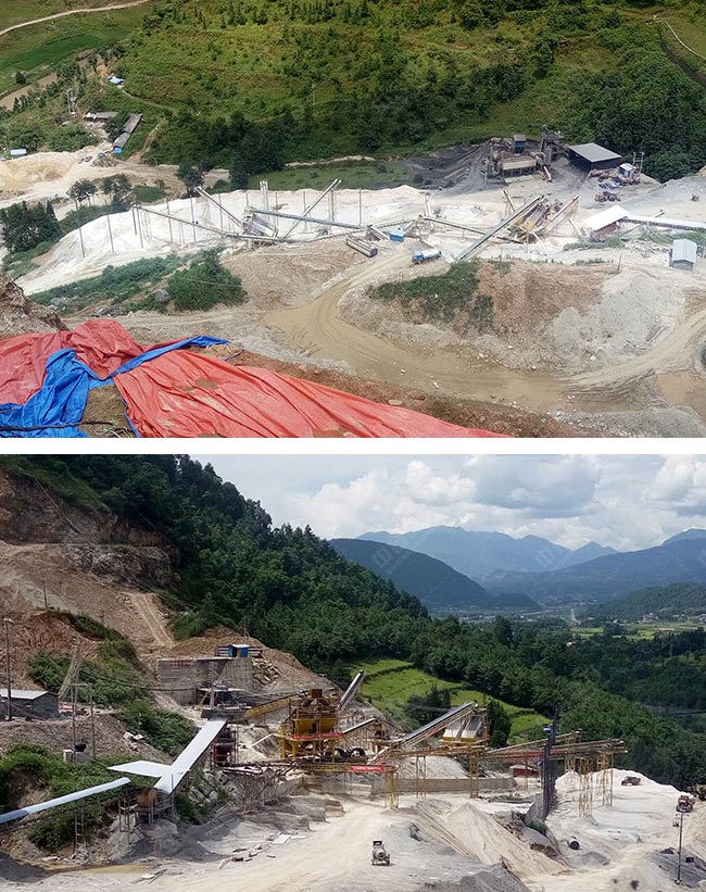 云南省騰沖市金嶺石礦業時產600噸沙石骨料生產線 云南省騰沖市金嶺石礦業時產600噸沙石骨料生產線