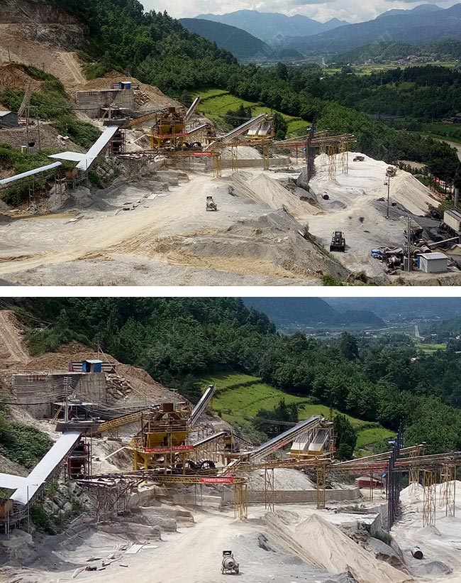 云南省騰沖市金嶺石礦業時產600噸沙石骨料生產線 云南省騰沖市金嶺石礦業時產600噸沙石骨料生產線