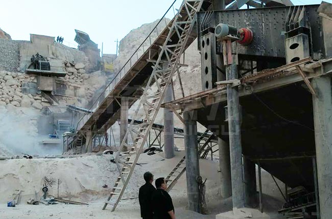 寧夏中寧時產800-1000噸石灰石破碎生產線 寧夏中寧時產800-1000噸石灰石破碎生產線