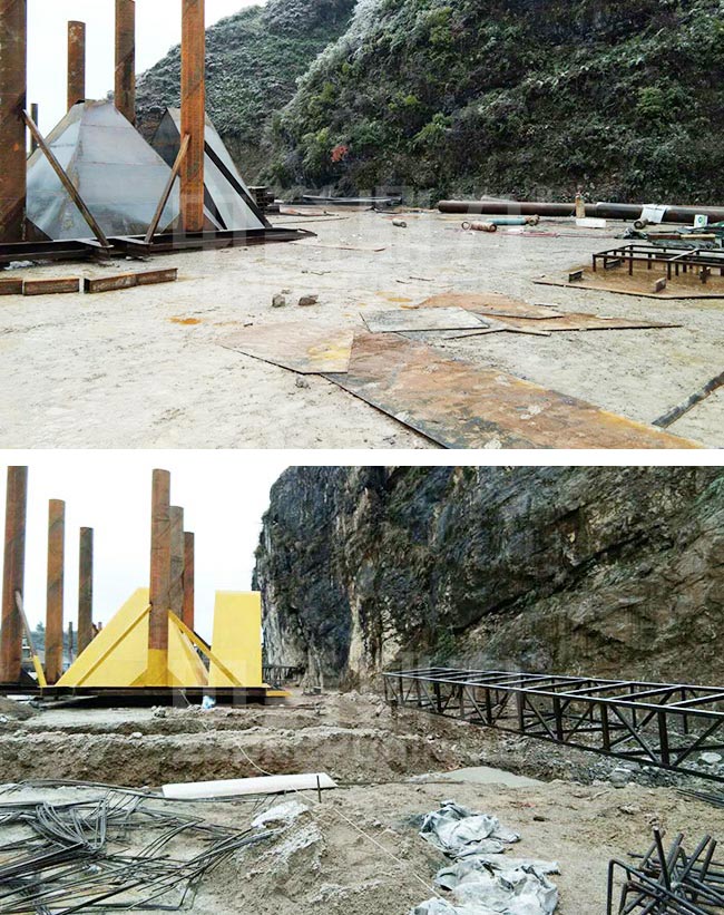 云南省昭通時產600噸花崗巖碎石生產線 云南省昭通時產600噸花崗巖碎石生產線