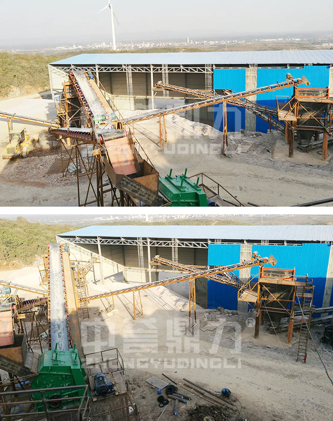 湖北省荊門市時產300噸石灰石破碎生產線案例 002.jpg