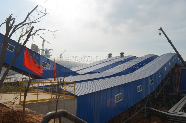 河南孟電水泥集團時產2500噸骨料破碎生產線