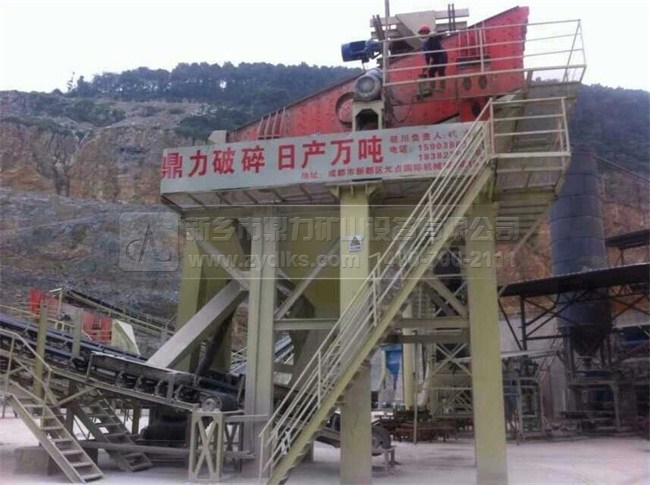 云南混凝土攪拌站破碎生產現場