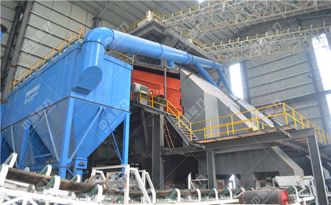 環保碎石場生產線除塵器工作原理