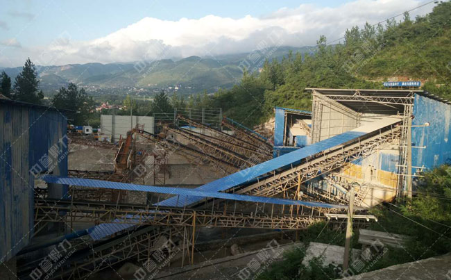 玄武巖生產線現場